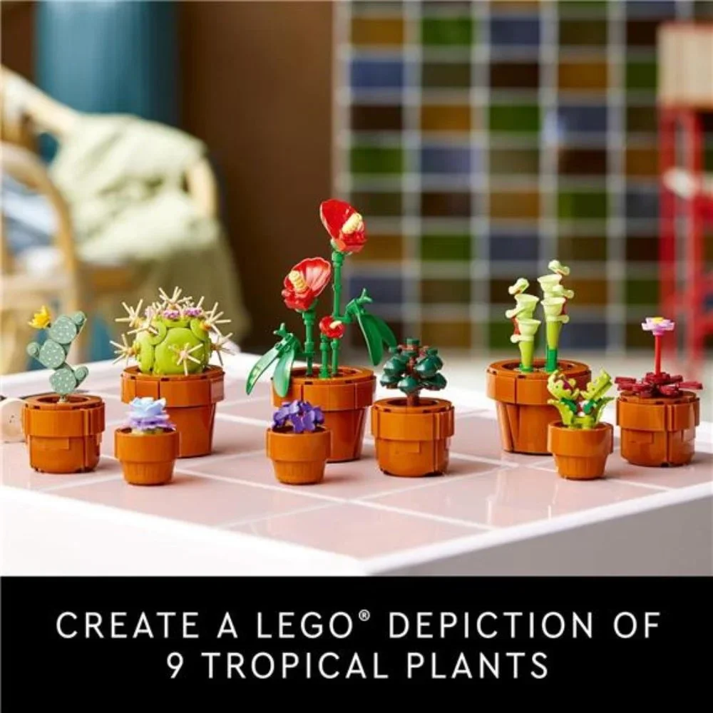 Icons Tiny Plants Creative‎ Building Set for Adults, Gift for Valentines Day